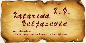 Katarina Veljašević vizit kartica